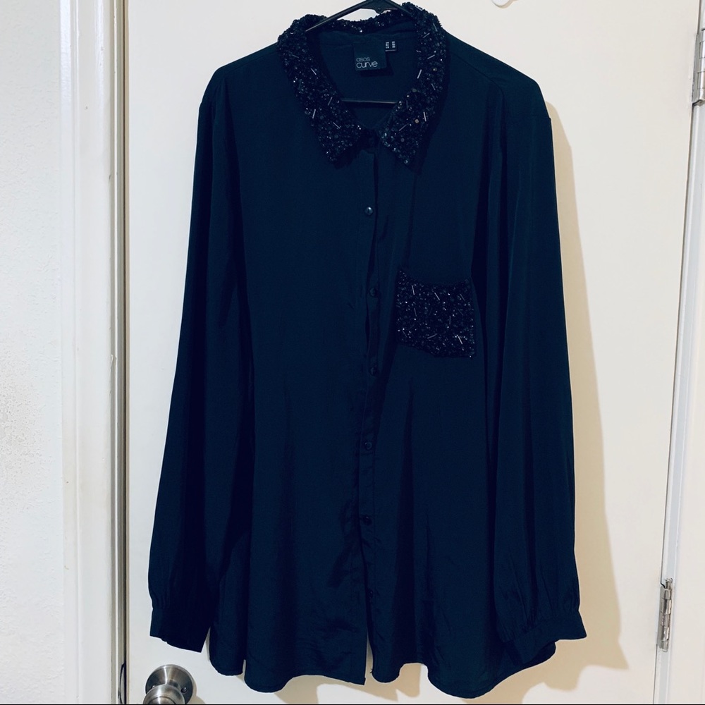 ASOS Curve sequin detail top